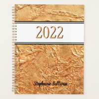 Personalised Gold 2022 Planner