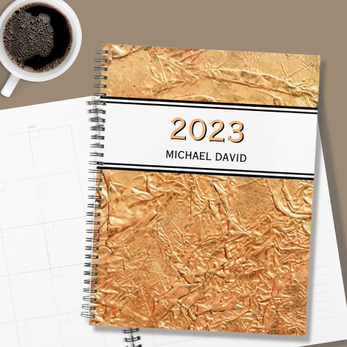 Personalised Gold 2023 Planner