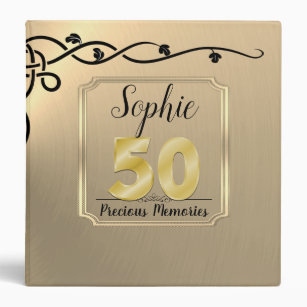 Personalised 50th Birthday Scrapbook Photo Album or Guest Book Gift WSPR-21