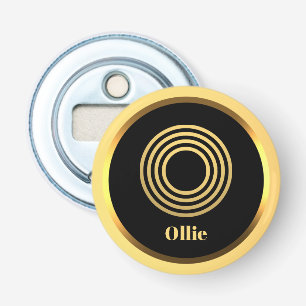 Personalised Gold Monogrammed Letter O Bottle Opener