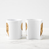 Personalised Golden Wedding Anniversary Gifts Coffee Mug Set (Side)