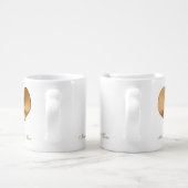 Personalised Golden Wedding Anniversary Gifts Coffee Mug Set (Handle)