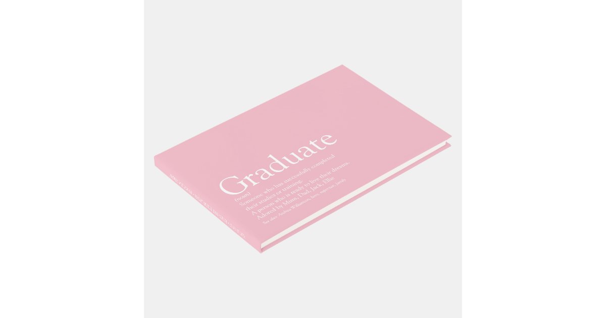 Personalised Graduate Definition Guest Book