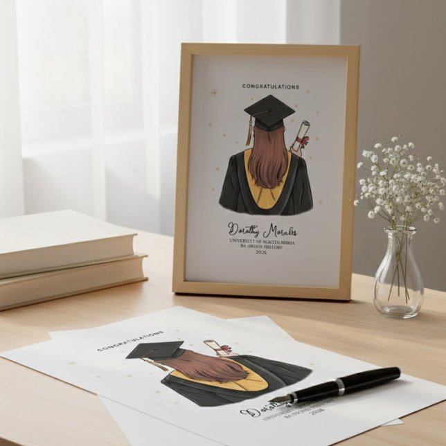 Personalised Graduation Gift Keepsake Grad Friend Canvas Print (Creator Uploaded)