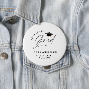 Personalised Graduation Party Custom Name Button