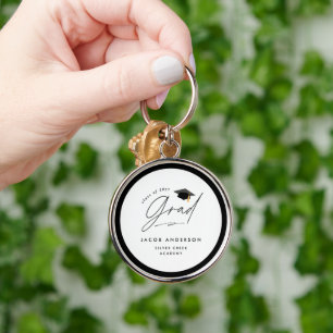 Personalised Graduation Party Custom Name Grad Keychain