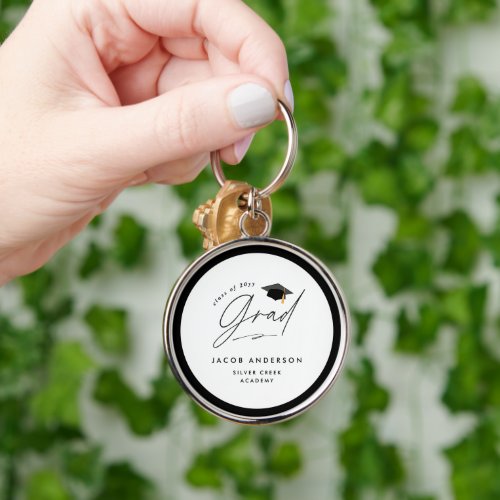 Personalised Graduation Party Custom Name Grad Keychain