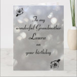 Personalised Grandmother Birthday Card<br><div class="desc">Stylish personalised Birthday Greeting Card for Grandmother</div>