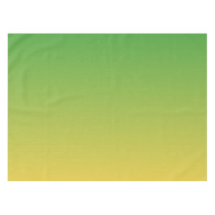 Personalised green and yellow ombre tablecloth