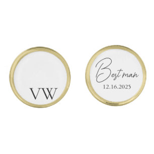 Personalised Groomsmen Groom Best man Cufflinks Gi