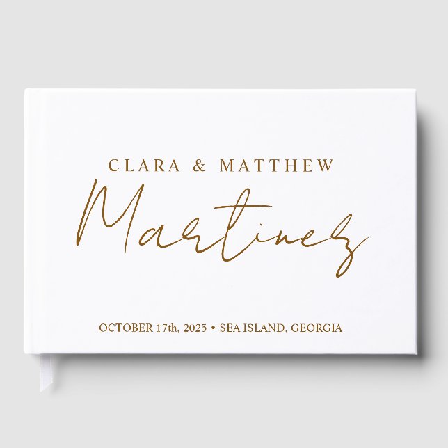 Personalised Guest Book Wedding Reception custom  (Front)