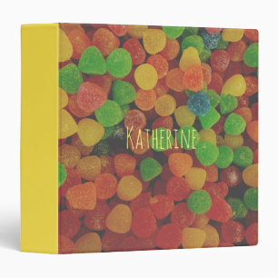 Personalised Gumdrops Candy 3 Ring Binder