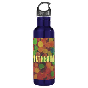 Personalised Gumdrops Stainless Quirky Stainless Steel Water Bottle