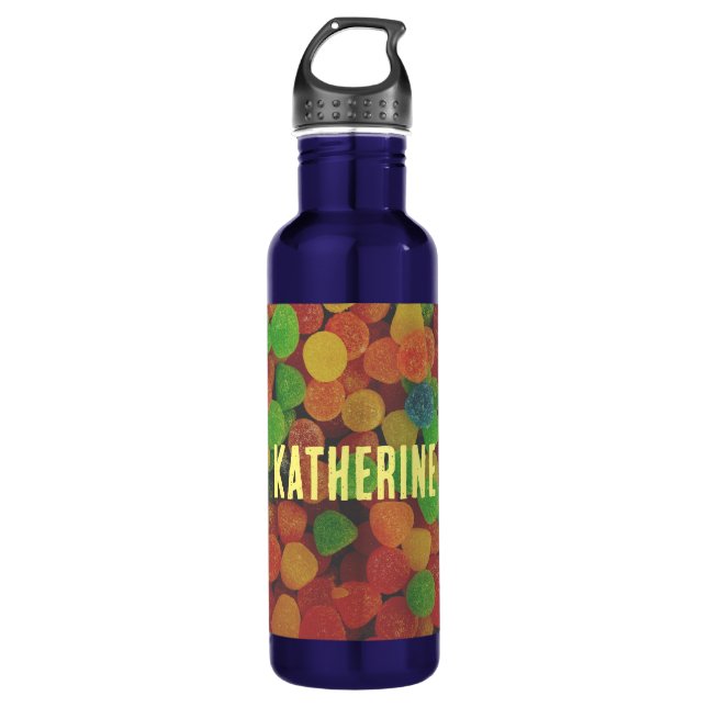 Personalised Gumdrops Stainless Quirky Steel Water Bottle