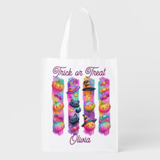 Personalised Halloween trick or treat Grocery Bag