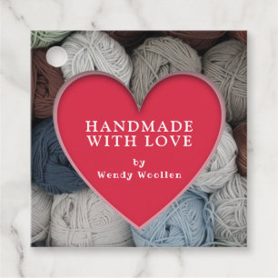 Personalised Handmade Knitted Favor Tags