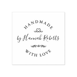Personalised Handmade Rubber Stamp