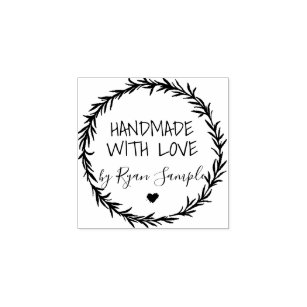 Personalized Sewing Rubber Stamp, Handmade with Love Custom Stamp –  PinkPueblo