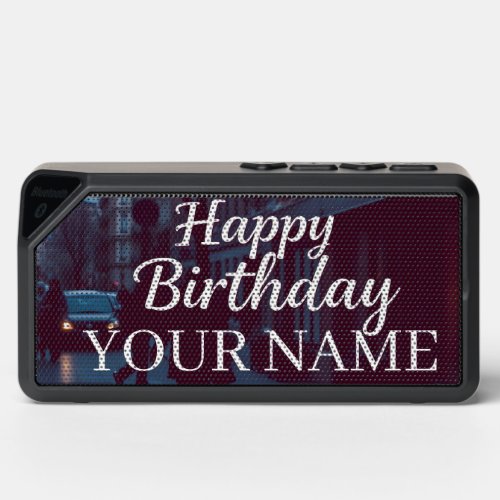 Personalised happy birthday bluetooth speaker
