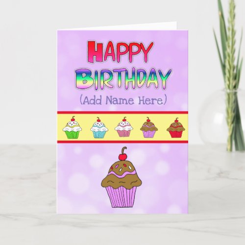 Personalised Happy Birthday to you Card