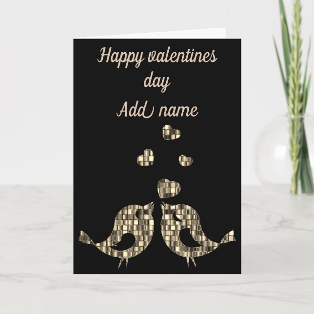Personalised happy Valentine’s Day card (Front)