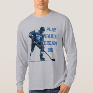 Personalised Hockey Player Birthday Athlete Team T-Shirt