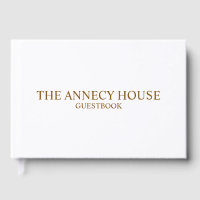 Personalised Holiday Home Guest Book - custom Gues