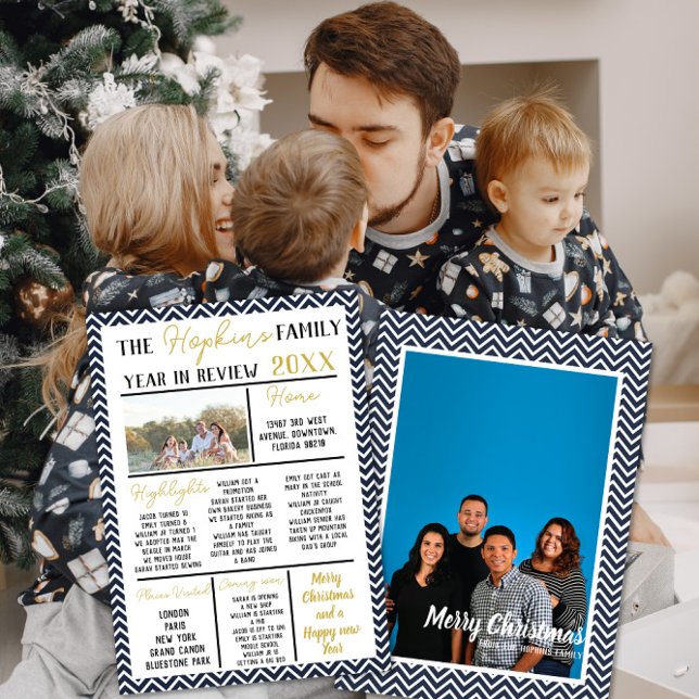 Personalised Holiday Keepsake Card Year in Review (Creator Uploaded)