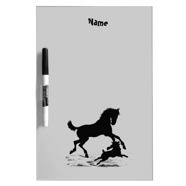 personalised horse art gifts and accessories Dry-Erase board (Front)