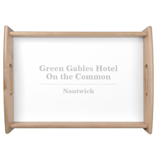 Personalised Hotel Serving Tray