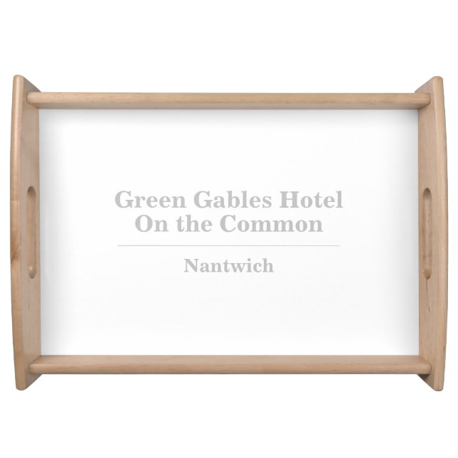 Personalised Hotel Serving Tray (Front)