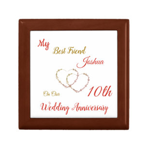 Personalised Husband 10th Anniversary Gift Box