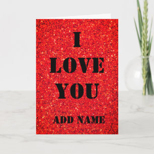 Personalised I love you card