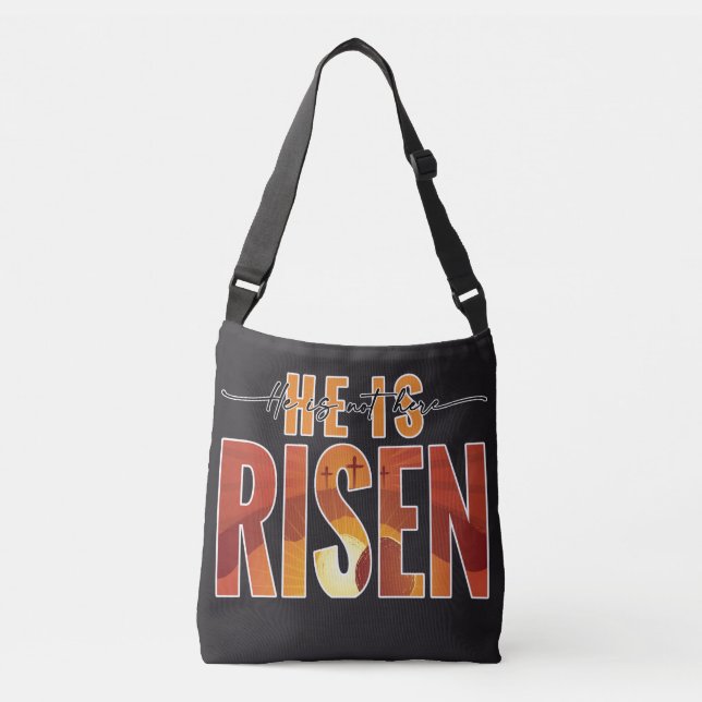 Personalised Image Crossbody Bag - He Is Risen (Front)