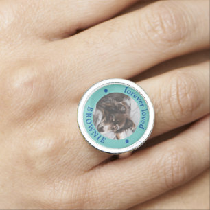 PERSONALISED IN MEMORIAM PET RING