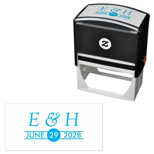 Personalised Initials and Date Self-inking Stamp (In Situ)