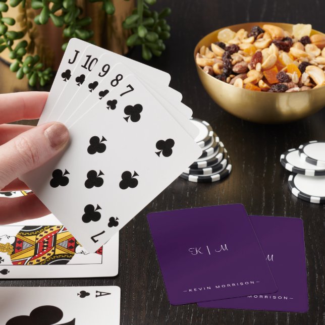 Personalised Initials Poker Cards (In Situ)