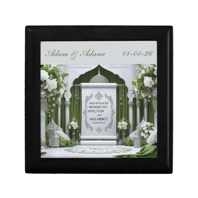  Personalised Islamic Bridal Gift Box (Front)