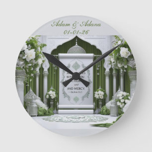 Personalised Islamic Bridal Wall Clock