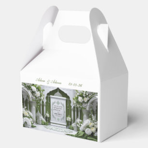 Personalised Islamic Wedding Favor Box. Boxes