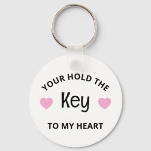 Personalised Key To My Heart Keyring