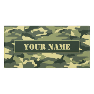 Personalised Kids Door Sign - Camo