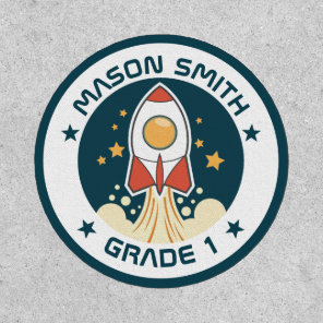 Personalised Kids Space Ship Patch