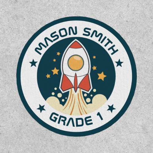 Personalised Kids Space Ship Patch