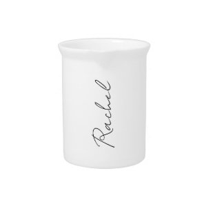 Personalised Large Name  Travel Bottle Rubber  Beverage Pitcher
