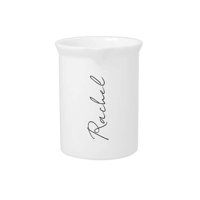 Personalised Large Name  Travel Bottle Rubber  Beverage Pitcher (Front)