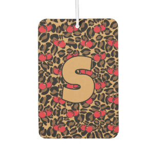 Personalised Leopard Cherries Air Freshener