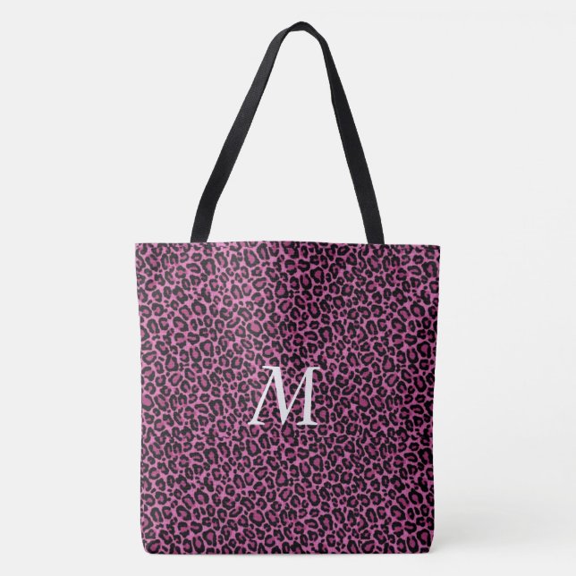 Personalised Leopard Print Tote Bag (Front)