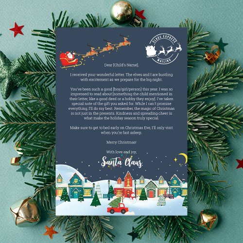 Personalised Letter from Santa Claus Invitation