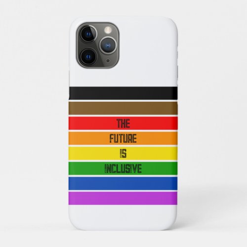 Personalised LGBTQ People of Color Inclusive Flag iPhone 11 Pro Case